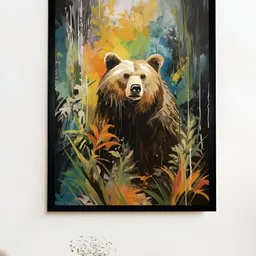 SOWPEACE Green & Blue 1 Piece Canvas Birds and Animals Wall Photographs image 5