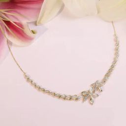 Mia by Tanishq 14k (585) Yellow Gold Necklace for Women-picture-36