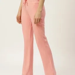 FEMEA Peach Elastane Solid Trackpants image 3