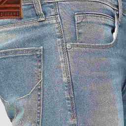 Pepe Jeans Light Indigo Blue Slim Fit Distressed Jeans image 3