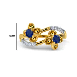 Kisna Diamond & Gold Jewellery Shivanee For Her 14k (585) Diamond & Gold Ring For Women image 3