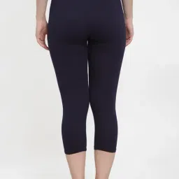 Gracit Navy & Brown Mid Rise Capris - Pack Of 2 image 3