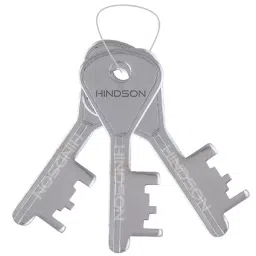 HINDSON Atoot 60 mm Silver Finish Stainless Steel Padlock with 3 Keys and 2 Key Chain, HIN-AT-60 image 4