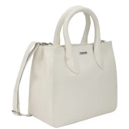 Fastrack White Solid Medium Handbag image 2