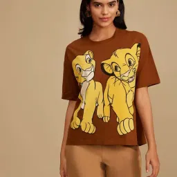 Kazo Brown Printed Top-image-67