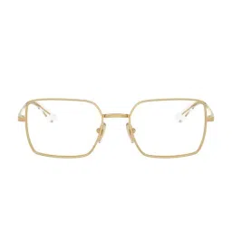 Vogue Eyewear Gold Rectangular Eye Frames for Women image 2