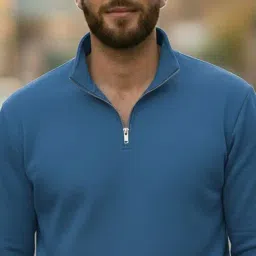 Mack Jonney Blue Regular Fit Sweatshirt image 4