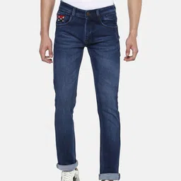 Routeen Men Blue Slim Fit Mid-Rise Clean Look Jeans-image-64