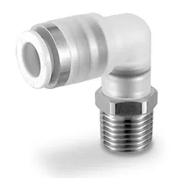 SMC KP Series Elbow Fitting, 10 mm to 10 mm, Tube-to-Tube Connection Style, KPGL08-00, KPGL10-00 (Pack of 5)-picture-20