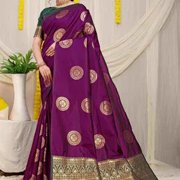 amirat Woven Design Zari Pure Silk Banarasi Saree-picture-30