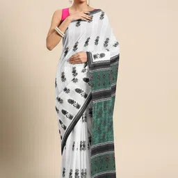 BUTA BUTI Floral Pure Cotton Saree-picture-18