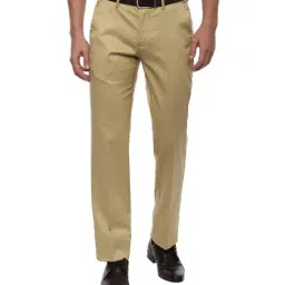 Louis Philippe Permapress Beige Trouser-image-95