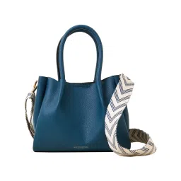 Accessorize London Women Teal Soft Webbing Strap Hand Bag image 2