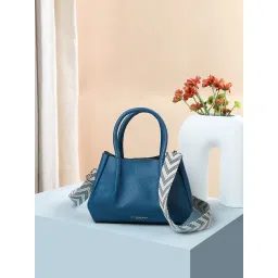 Accessorize London Women Teal Soft Webbing Strap Hand Bag image 5