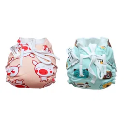 Snugkins 100% Cotton Nappy Small Size (0-5Kg) Pack of 2-picture-14