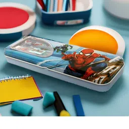 WOW TOYS- Delivering Joys of Life Spider design Pencil case with statiotionery items ( blue )-image-33