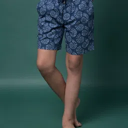 CRIMSOUNE CLUB Cotton Woven Shells Printed Shorts - image 1
