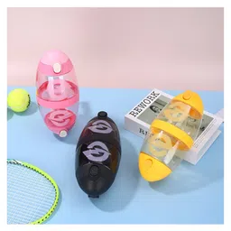 SCHOOLISH Rugby Shape Portable Drinking Sippy 1000ML Bottle Reusable Bpa Free Plastic Kids Water Bottle With Straw - PACK OF 1 - COLOR MAY VARY-picture-13