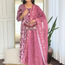 KALINI Women Printed A-Line Kurta Set-picture-39
