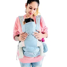 POLKA TOTS Baby Carrier 6 in 1 Convertible Hip Seat Highly Cushioned with Strong Back & Lumbar Support With Adjustable Waistbelt - Shell Green image 2