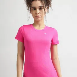 Reebok Women Solid Round Neck T-shirt-image-65