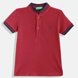 United Colors of Benetton Boys Polo Collar Pure Cotton T-shirt-picture-23