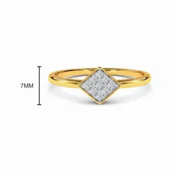 Kisna Diamond & Gold Jewellery Kiefer 18k (750) Diamond & Gold Ring For Women image 3