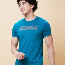 Being Human Blue Regular Fit Printed T-Shirt image 3