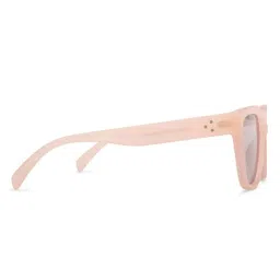 Vincent Chase HOLIDAY EDIT Light Pink Wayfarer Polarised and UV Protected Lens Unisex Sunglasses image 3