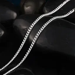 Peora Silver Plated 316L Stainless Steel Link Chain for Men-picture-12