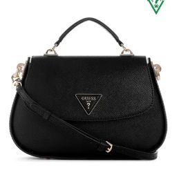 Guess Black Textured Eco Jazlynn Top Crossbody Bag-picture-27