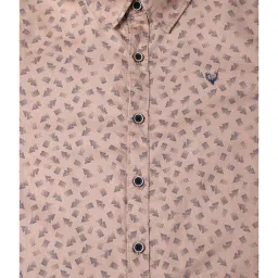 Allen Solly Junior Peach Printed Full Sleeves Shirt image 3