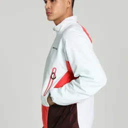 Puma AMG Motorsport White Relaxed Fit Colour Block Sports Jacket image 3
