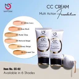 Matt Look CC Cream Multi Action Foundation SPF-30 02 Rose Blush - 60 ml image 3