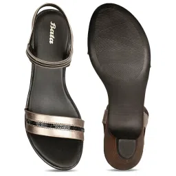 Bata Women's Lisbon Grey Ankle Strap Sandals image 3