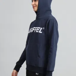 GRIFFEL Navy Printed Hoodie image 3
