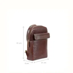 Hidesign Tan Cross Body Bag image 3