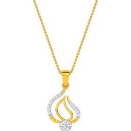 Kisna Diamond & Gold Jewellery 18k Lizzie Pendant-picture-19