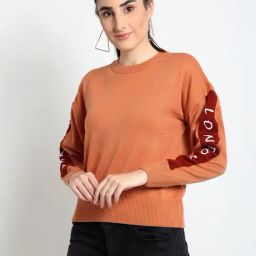 Club York Orange Printed Sweater-picture-24