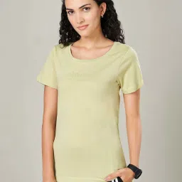 Ajile by Pantaloons Green Cotton T-Shirt image 3