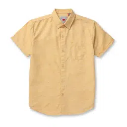 Gini & Jony Boys Yellow Cotton Regular Fit Shirt-picture-39
