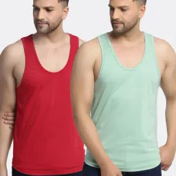 Friskers Multi Cotton Slim Fit Vest - Pack of 2-picture-23