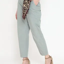 Guess Green Cotton Solid Chino Trouser image 3