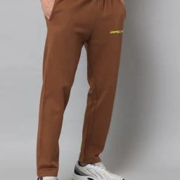 GRIFFEL Brown Regular Fit Trackpants-picture-13