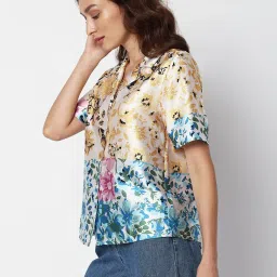 Vero Moda Multicolor Floral Print Shirt image 3