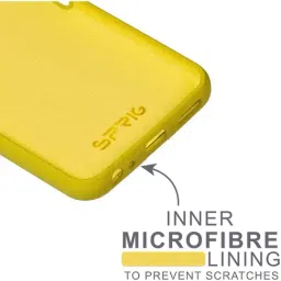 Sprig Back Cover for IQOO Z6 (Yellow) image 3