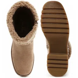 London Rag Women's Beige Snow Boots image 3