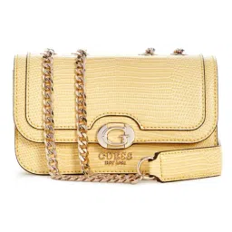 Guess Cornsilk Textured Orlina Mini Crossbody Bag-image-4