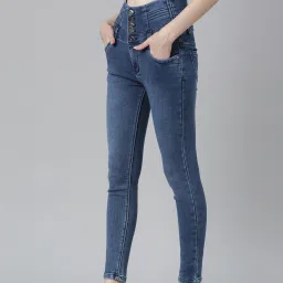 showoffff SHOWOFF Blue Denim Straight Fit Mid Rise Jeans image 3
