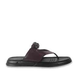 Mochi Men's Brown Thong Sandals image 3